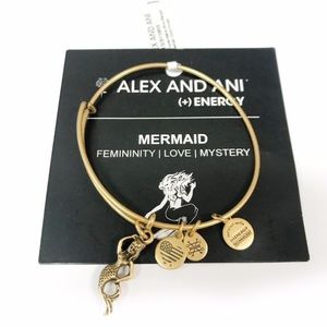 Alex and Ani mermaid gold bangle
